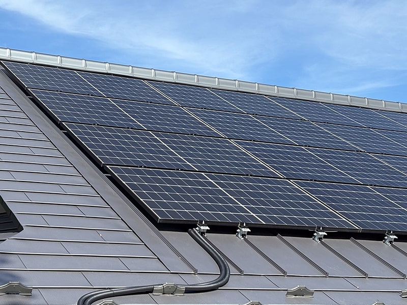 光匠庵モデルハウス 太陽光パネル